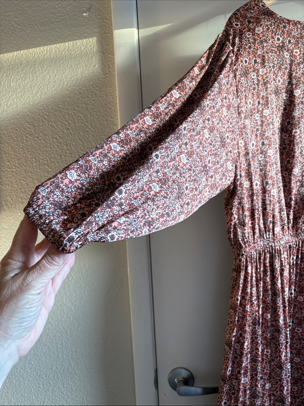 Lane Bryant Mauve BOHO Preppy Festival Floral Maxi Dress SZ 22 - Picture 3 of 7
